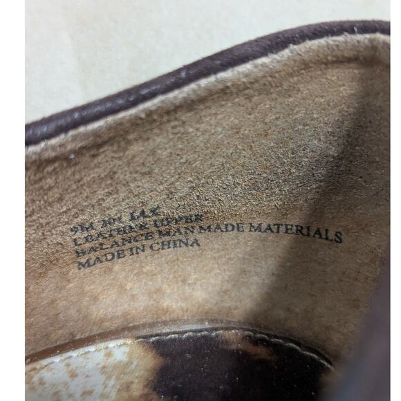 Sam Edelman Jax Brown Suede Ballet Flats Gold Studded Shoes Square Toe Womens 9 - Picture 7 of 7